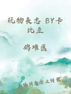 玩物丧志 BY卡比丘